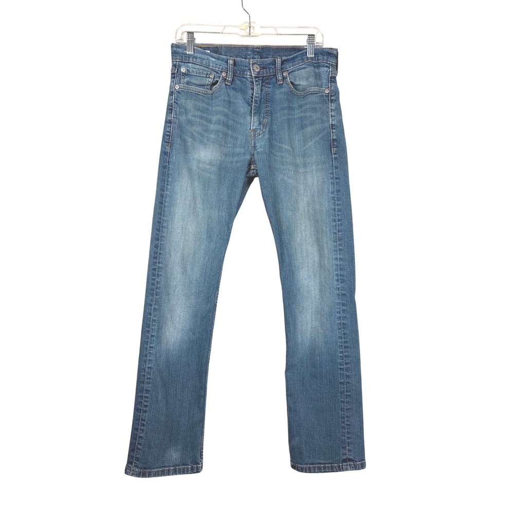 Levi's 513 Slim Fit Blue Denim Jeans Mens Size 31x30 Boho Grunge